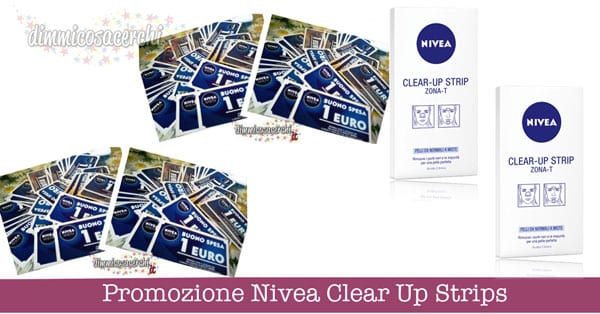 Promozione Nivea Clear Up Strips, ricevi buoni sconto