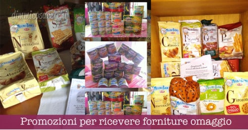 Promozioni per ricevere forniture omaggio