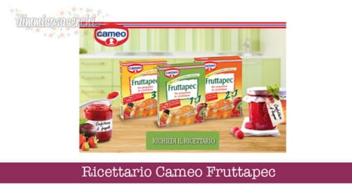 Ricettario Cameo Fruttapec