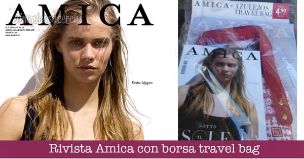 Rivista Amica con borsa travel bag