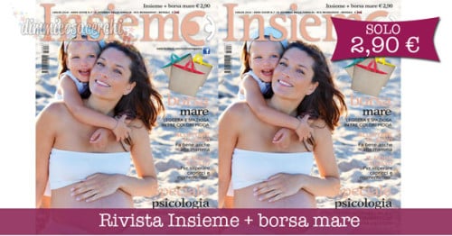 Rivista Insieme di Luglio + borsa mare solo 2,90€