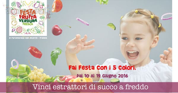 Vinci estrattori di succo con la festa della frutta e verdura