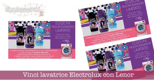 Vinci lavatrice Electrolux con Lenor