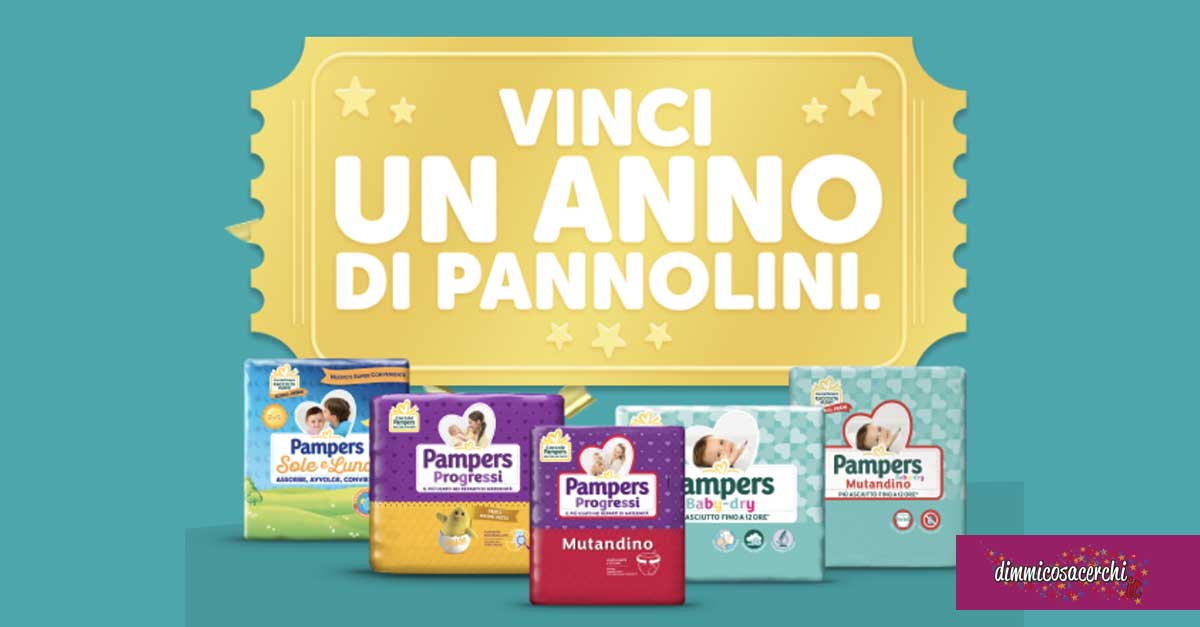 Vinci un anno di pannolini con Pampers