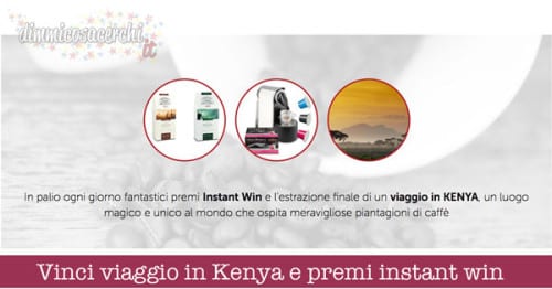 Vinci viaggio Kenya premi instant win
