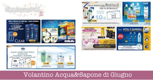 Volantino Acqua&Sapone di Giugno