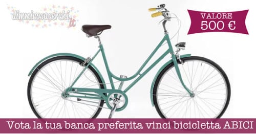 Vota la tua banca preferita vinci bicicletta ABICI