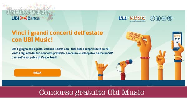 concorso gratuito Ubi Music