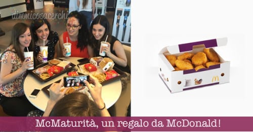 McMaturità, un regalo da McDonald ai maturandi