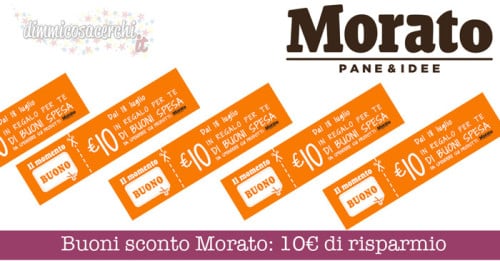 Buoni sconto Morato: 10€ in coupon stampabili