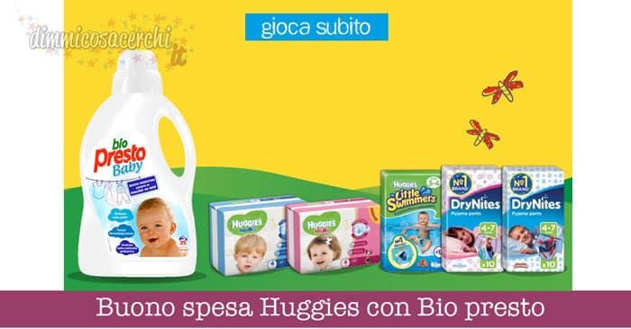 Buono spesa Huggies con Bio presto