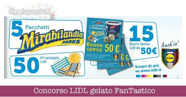 Concorso LIDL gelato FanTastico