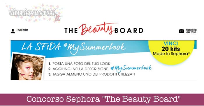Concorso Sephora "The Beauty Board"