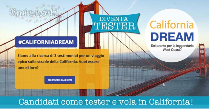 DIVENTA TESTER california