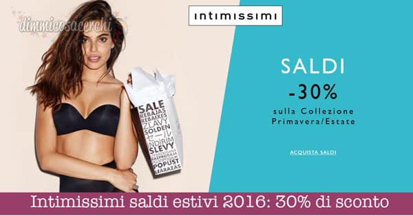 saldi intimissimi quando iniziano