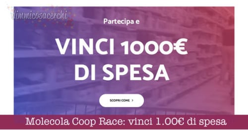 Molecola Coop Race: vinci 1.000€ di spesa