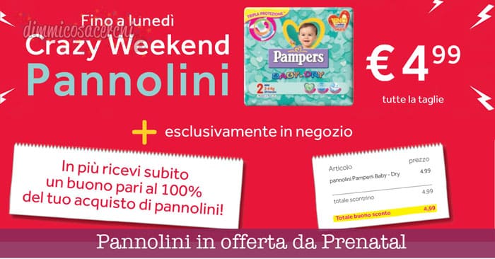 Pannolini in offerta da Prenatal