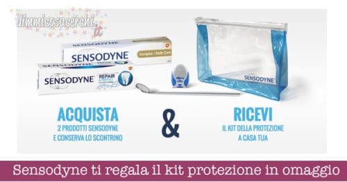 Sensodyne ti regala il kit protezione in omaggio a casa tua