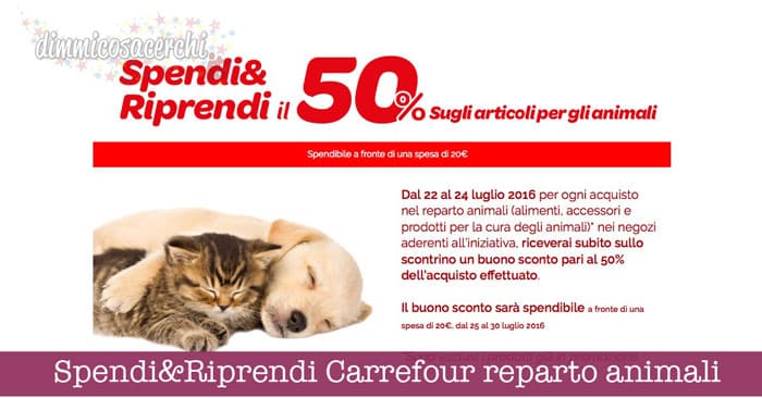 Spendi&Riprendi Carrefour reparto animali