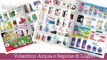 Volantino Acqua e Sapone di Luglio