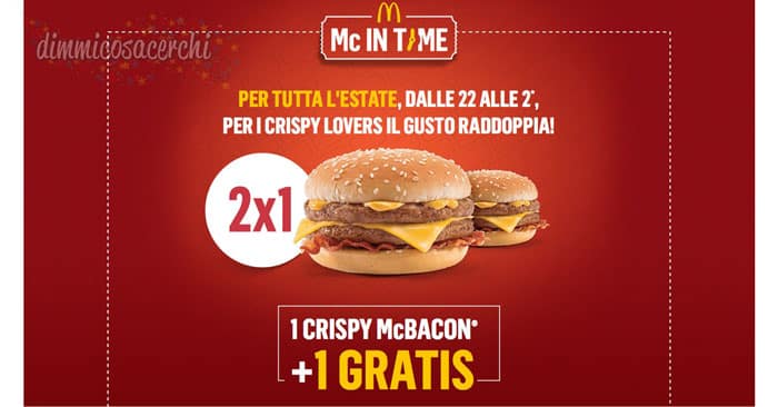 Crispy McBacon 2x1 con Mc In Time!