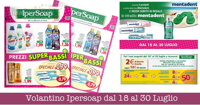 Volantino Ipersoap dal 18 al 30 Luglio