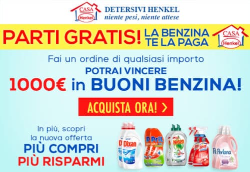 Vinci 1.000 euro in buoni benzina con Casa Henkel