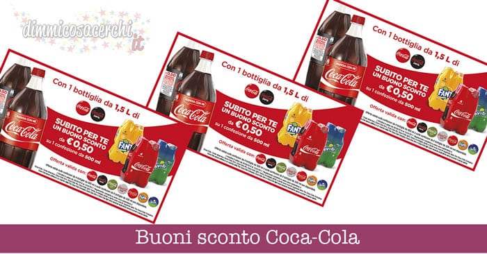 Buoni sconto Coca-Cola