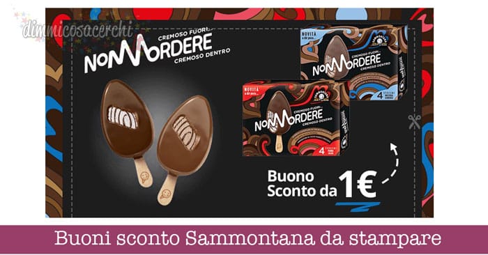 Buoni sconto Sammontana da stampare