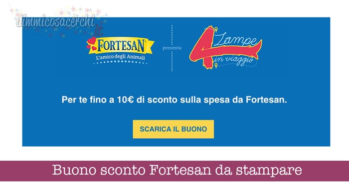 Buono sconto Fortesan da stampare