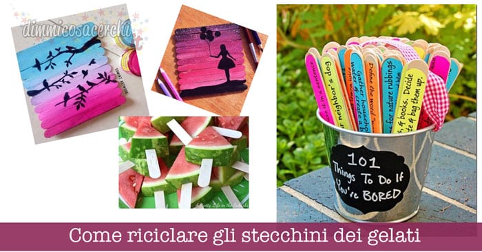 Come riciclare gli stecchini dei gelati: 10 idee da copiare