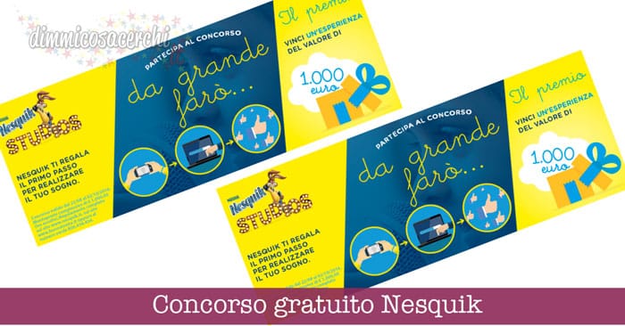 Concorso gratuito Nesquik