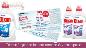 Dixan liquido: buono sconto da stampare