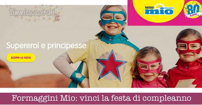 Formaggini Mio: vinci la festa per il compleanno del tuo bambino!