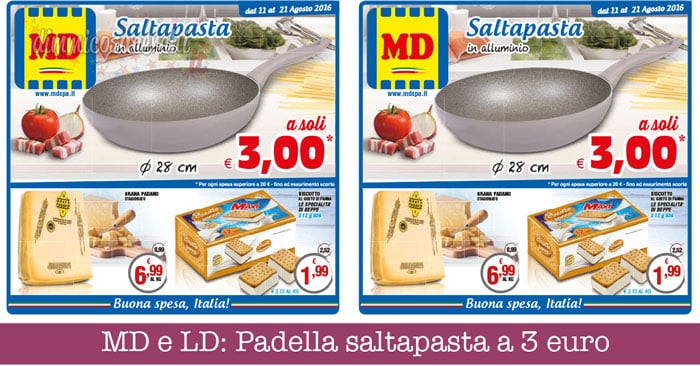 MD e LD: Padella saltapasta a 3 euro