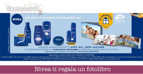 Nivea ti regala un fotolibro