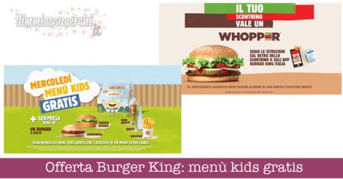 Offerta Burger King