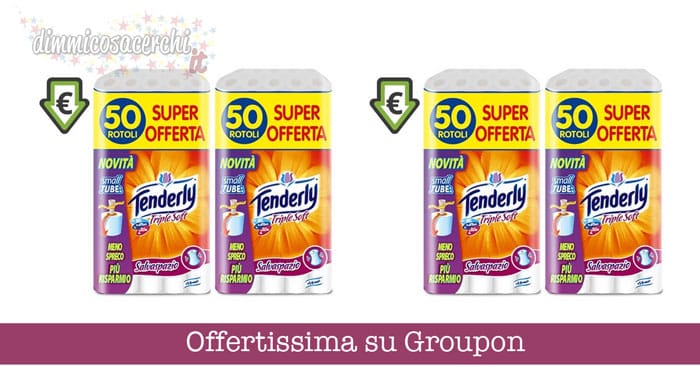 Carta igienica Tenderly in offerta