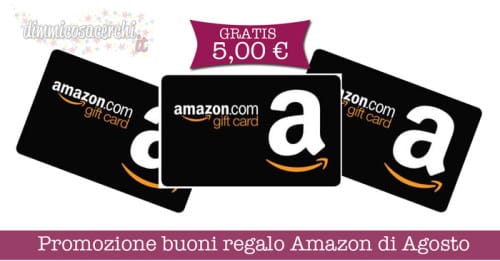 Promozione buoni regalo Amazon