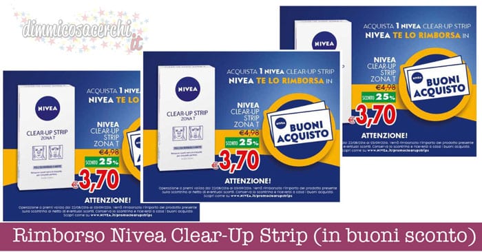 Rimborso Nivea Clear-Up Strip (in buoni sconto)