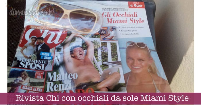 Rivista Chi con occhiali da sole