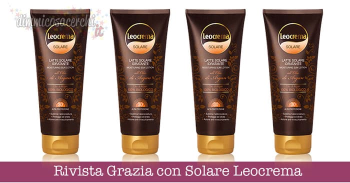 Rivista Grazia con Solare Leocrema