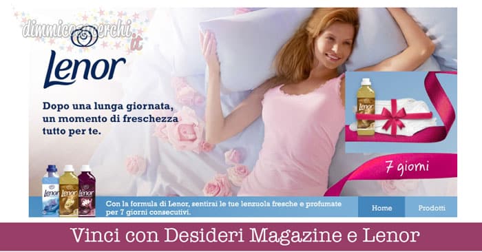 Vinci con Desideri Magazine e Lenor