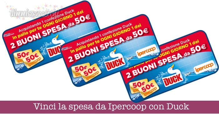 Vinci la spesa da Ipercoop con Duck