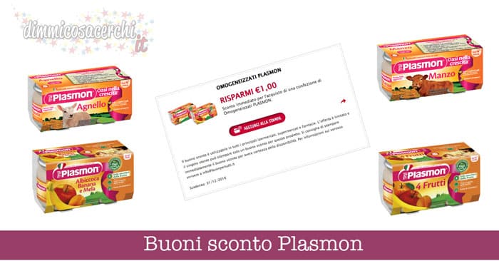 Buoni sconto Plasmon