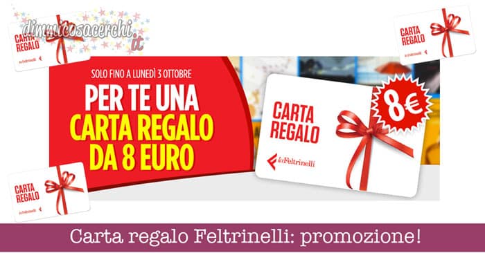 Carta regalo Feltrinelli omaggio