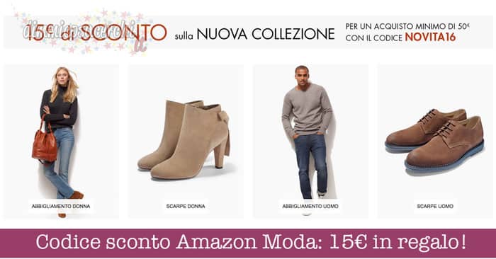 Codice sconto Amazon Moda