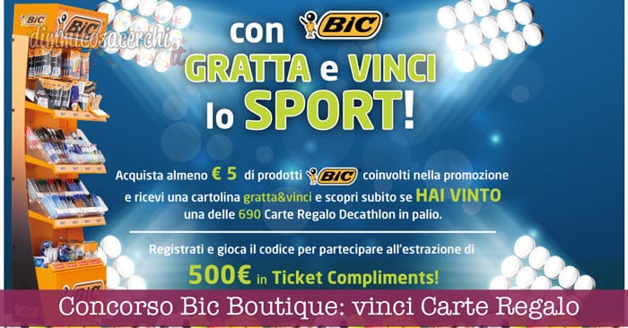 Concorso Bic Boutique