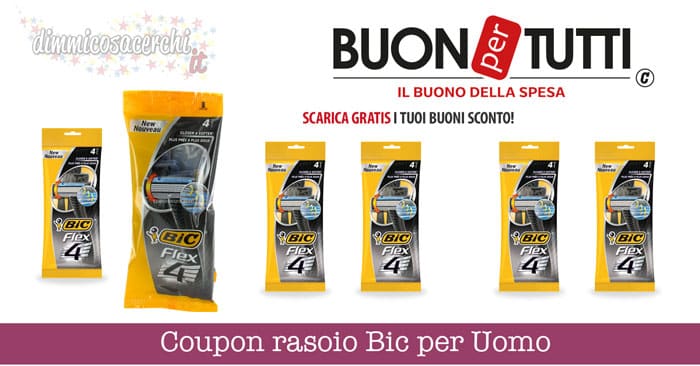 Coupon rasoio Bic