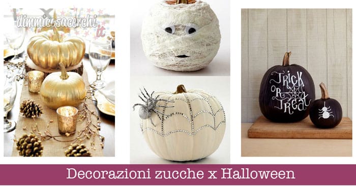 Decorazioni zucche x Halloween